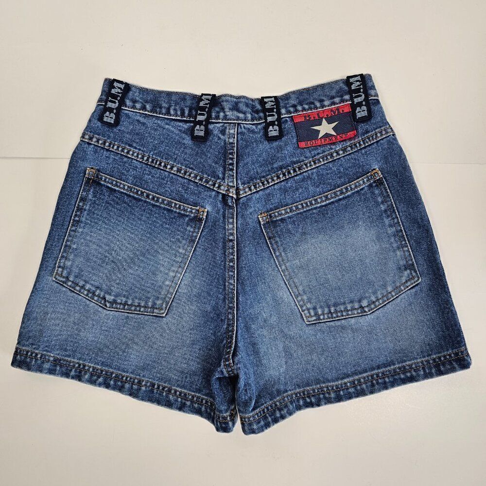 Vintage‎ Bum Equipment Denim Blue Jean Shorts High Rise 90s Y2K Women's Size 27" - Picture 7 of 12